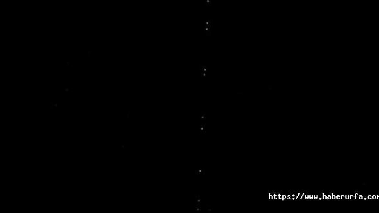 'Starlink uyduları' Siverek semalarında da  görüntülendi