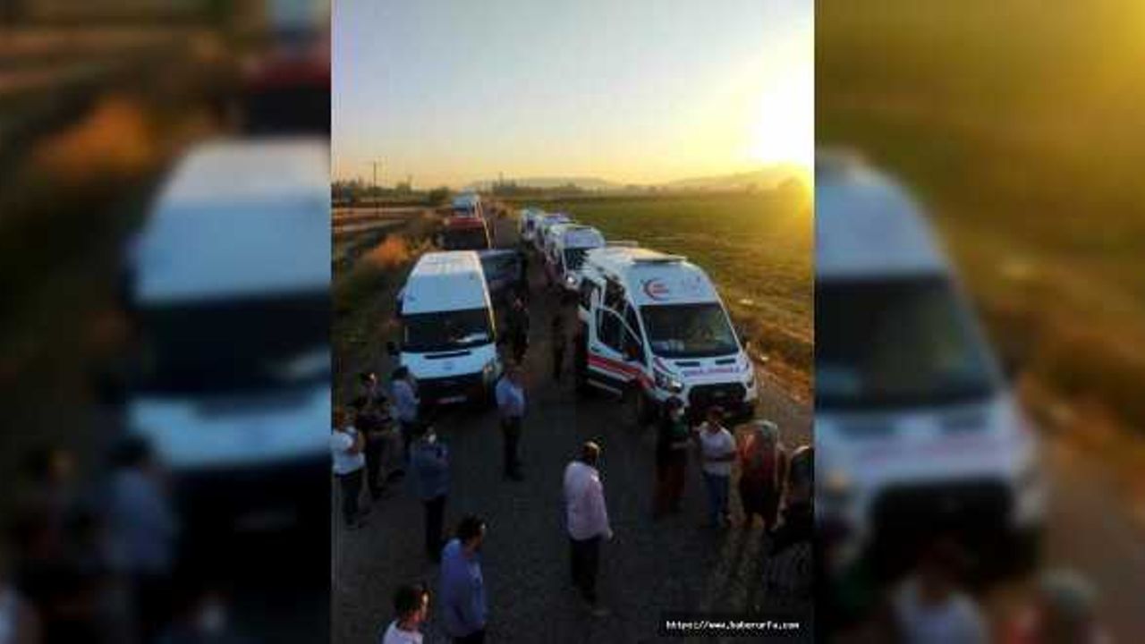 Tarım işçileri minibüsü kaza yaptı: 1 ölü, 15 yaralı