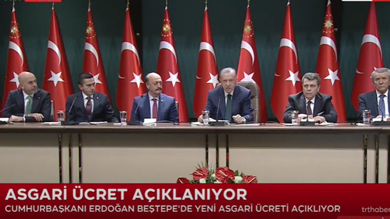 Cumhurbaşkanı Erdoğan Asgari Ücret Zammını Açıklıyor (Canlı)