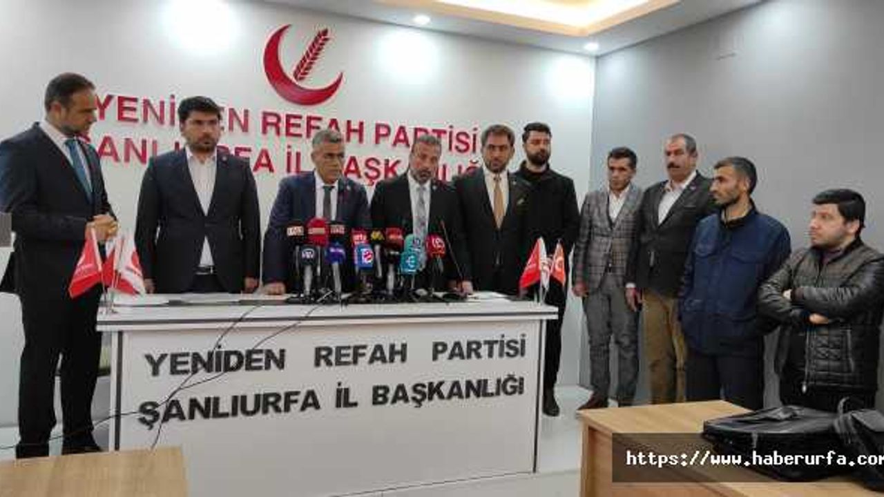 Urfa'nın Yeniden Refah Partisi Teşkilatları topluca istifa etti