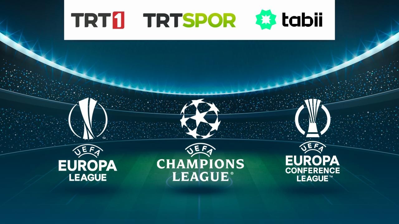 Şampiyonlar Ligi, Avrupa Ligi ve Konferans Ligi TRT'de yayınlacak