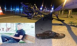 Otobüsle çarpışan motosiklet sürücüsü hayatını kaybetti