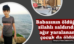 Suruç'ta Babasının öldüğü silahlı saldırıda çocuğu da öldü