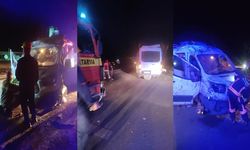 Minibüs sürücüsü uyuklayınca kaza kaçınılmaz oldu