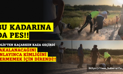Suruç'ta polisten kaçarken kaza yapan sürücü pes dedirtti