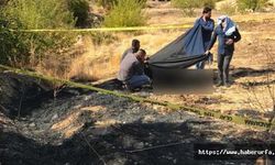 Anız yangınında yanarak feci şekilde can verdi