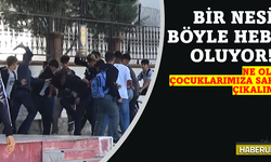 Öğrencilerin yumruklu bıçaklı kız kavgası!!