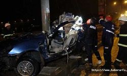 Yağmur yağışından kayganlaşan yol kazaya neden oldu: 2 ölü