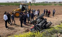 Suruç'ta traktör kazası: 1 ölü 1 yaralı
