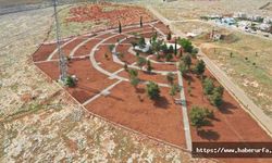 Halfeti’de kent parkı yapımı son aşamada