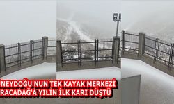 Güneydoğu'nun kayak merkezi Karacadağ'a yılın ilk Kar'ı düştü