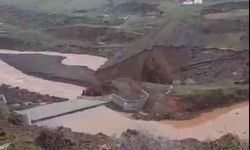 Siverek'te şiddetli yağış nedeniyle sulama barajı patladı