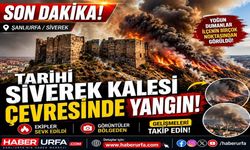 Siverek'te Tarihi Kale Çevresinde Yangın