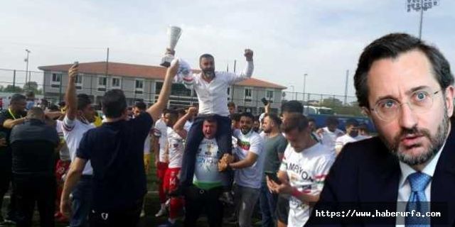 Fahrettin Altun Şampiyon Diyarbekirspor'u kutladı