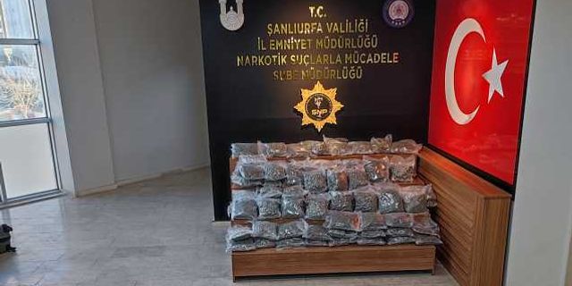 Şanlıurfa’da kilolarca uyuşturucu ele geçirildi: 2 tutuklama
