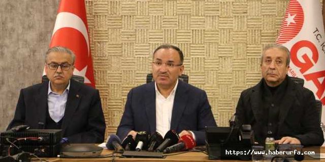 Bekir Bozdağ: “Diyarbakır'da 397 vefat, 54 tutuklama”