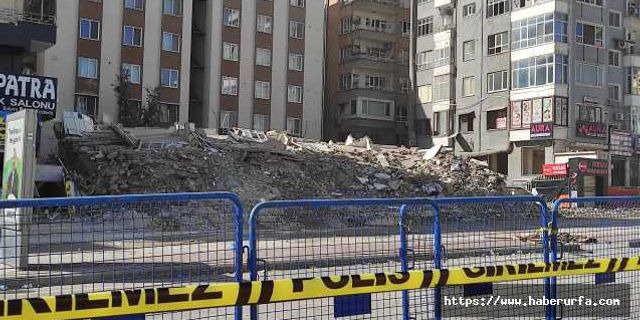Şanlıurfa'da çöken binada arama kurtarma çalışmaları tamamlandı