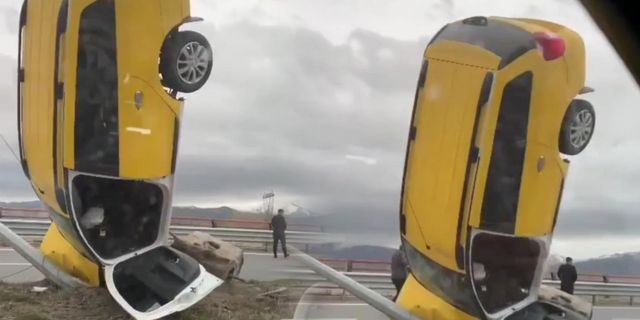 Van'da gerçekleşen kazada gören hayretler içinde kaldı