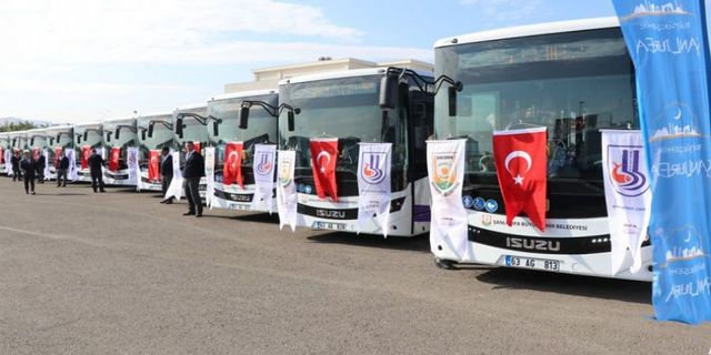 Urfa'da bayramda belediye otobüsleri ücretsiz