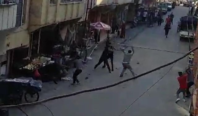 Urfa'da iki grup arasında taşlı sopalı kavga