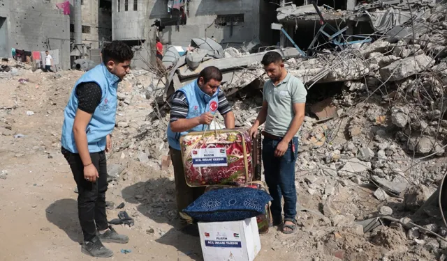 Türk Diyanet Vakfı Gazze'de günde 1500 kişiye sıcak yemek sağlıyor