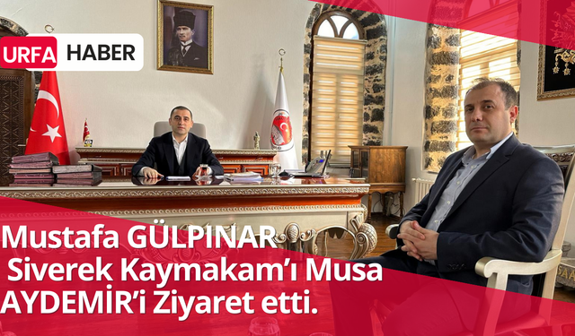 Mustafa Gülpınar Siverek Kaymakam'ı Aydemir'i ziyaret etti