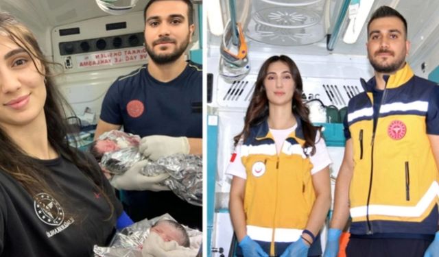 Ambulans Sireni Hayatın Ritmine Dönüştü: Şanlıurfa'da İkizler Yolda Doğdu