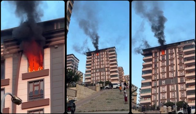 Karaköprü’de Gece Yangını: Gökyüzüne Yükselen Duman Paniğe Yol Açtı
