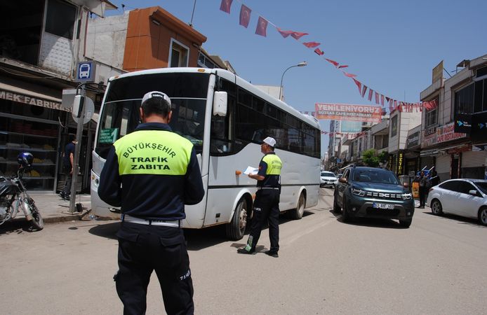 Şanlıurfa’da klima çalıştırmayan otobüslere inceleme