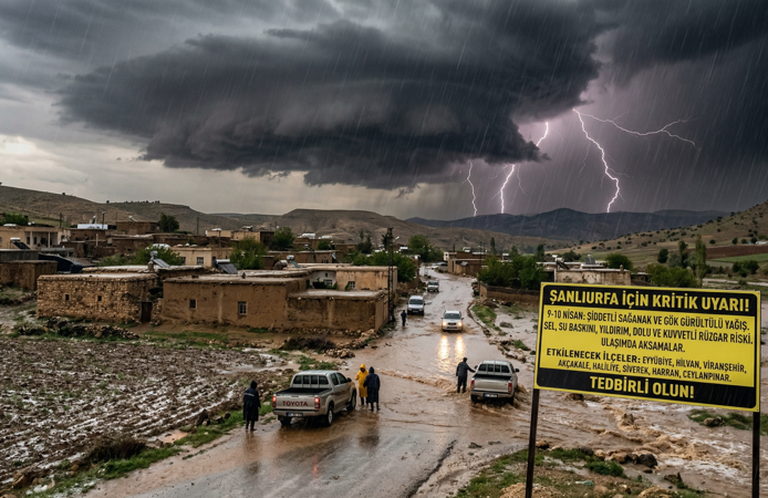 Urfa’da Kuvvetli Yağış Mesaisi: Bu İlçelerde Yaşayanlar Dikkat