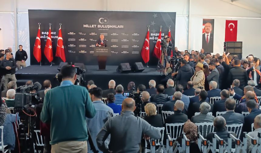 CB adayı Kılıçdaroğlu Gaziantep’te açıklamalarda bulundu