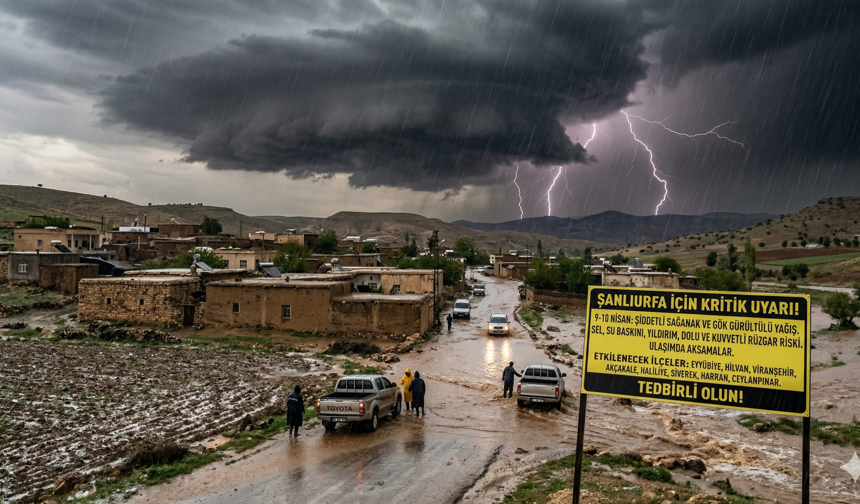 Urfa’da Kuvvetli Yağış Mesaisi: Bu İlçelerde Yaşayanlar Dikkat