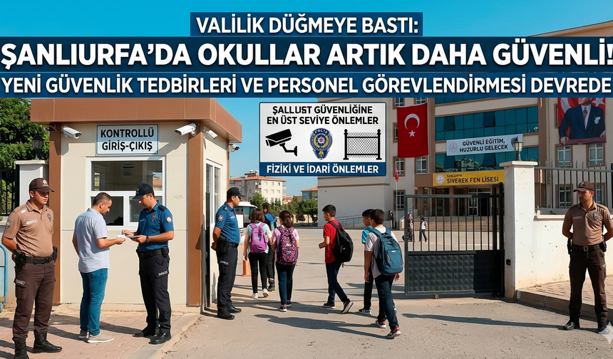 Şanlıurfa’da Eğitimde Güvenlik Seferberliği