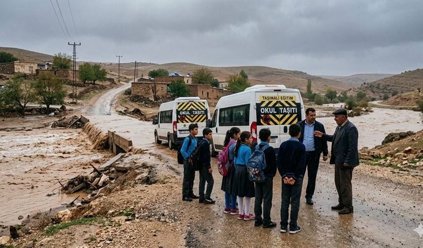 Siverek'i Sağanak Vurdu: Dereler Taştı, Yollar Kapandı