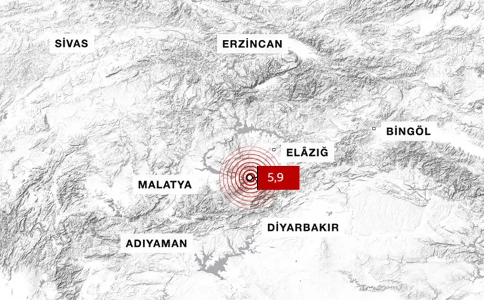 Malatya'da korkutan deprem, Çevre illerde hissedildi