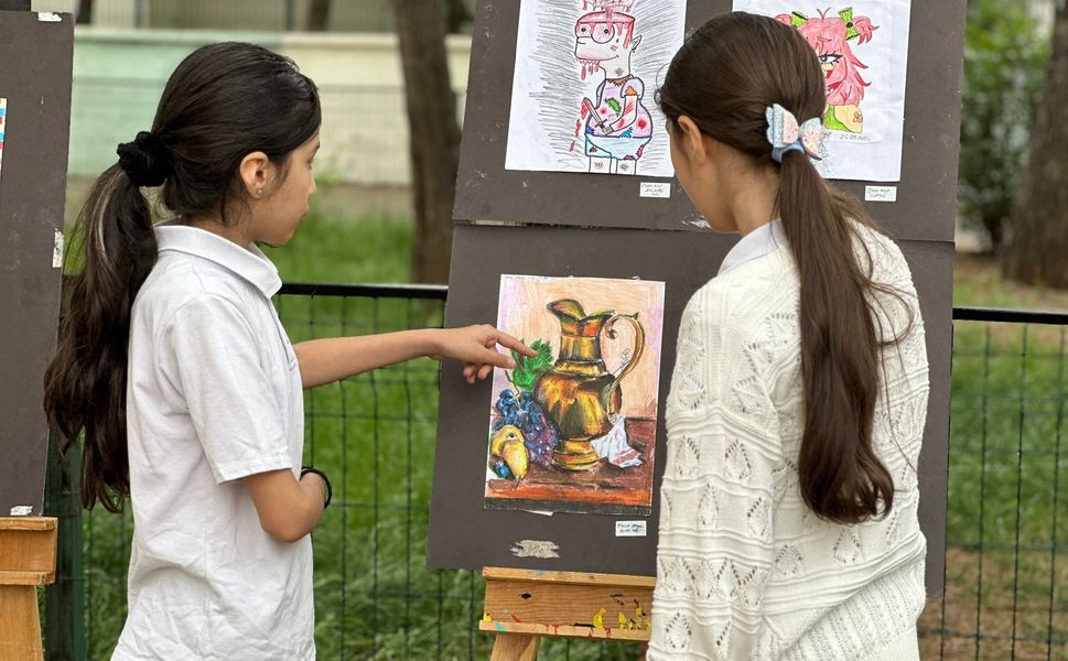 Siverek’te öğrencilerden Gazze temalı resim sergisi