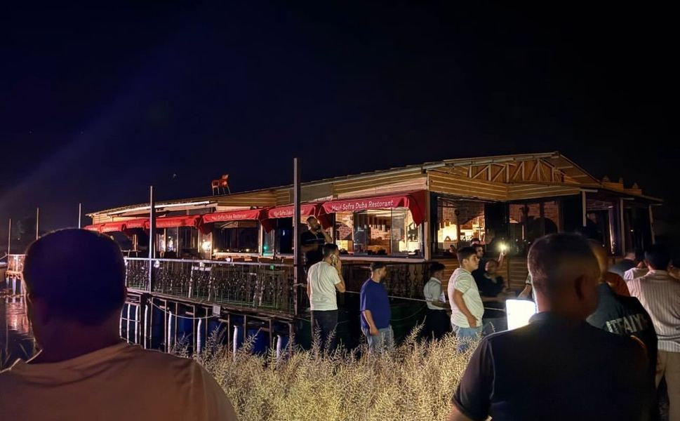 Birecik'te dubanın halatları koptu, facianın eşiğinden dönüldü