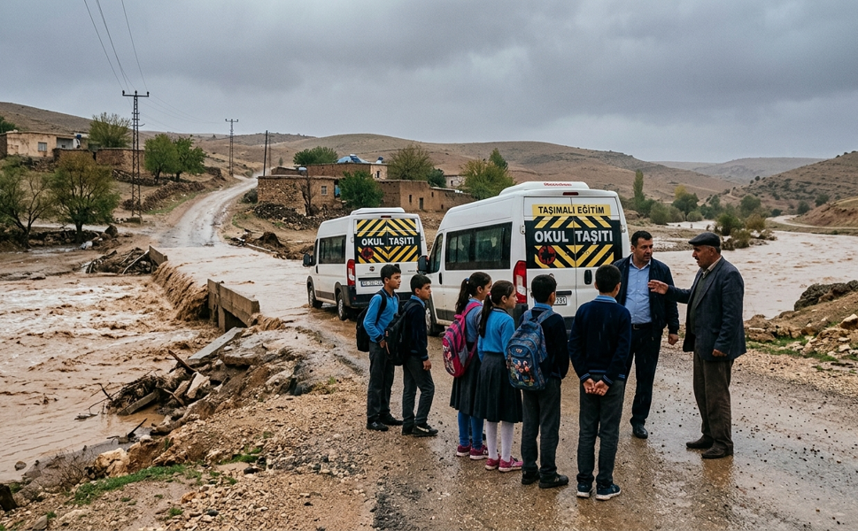 Siverek'i Sağanak Vurdu: Dereler Taştı, Yollar Kapandı