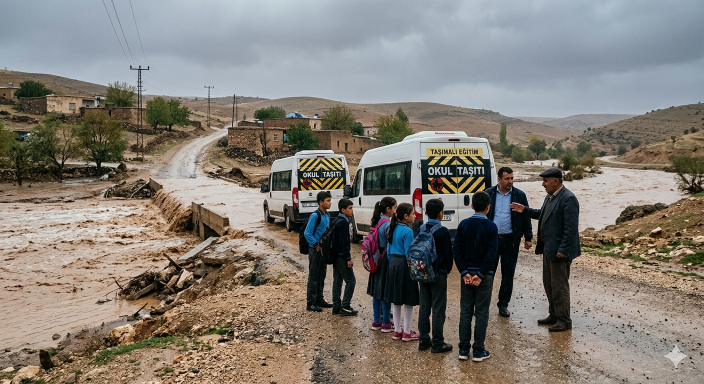 Siverek'i Sağanak Vurdu: Dereler Taştı, Yollar Kapandı